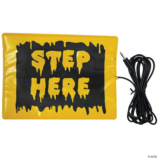 6" x 8" Step Here Wired Activation Pad for Animated Halloween Props | USA Decoration®