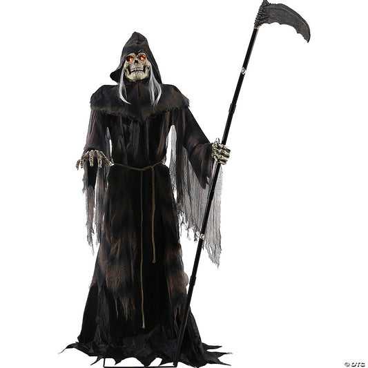 6 Ft. Lunging Reaper Animated Prop Standing Halloween Decoration | USA Decoration®
