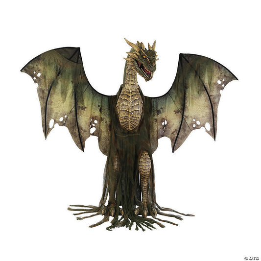 Animated 7 Ft Dark Forest Dragon | USA Decoration®