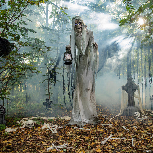 7 Ft. Wailing Phantom with Lantern Animated Halloween Decoration | USA Decoration®