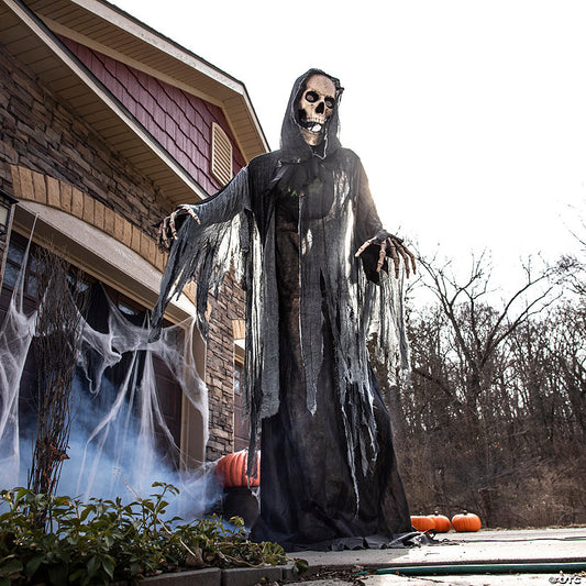 10 Ft. Animated Towering Skeleton Reaper Halloween Decoration | USA Decoration®