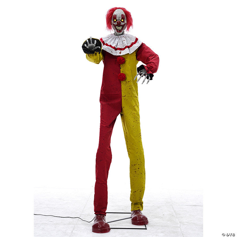 7' Pesky the Clown Animated Halloween Decoration | USA Decoration®