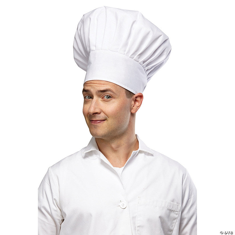 1 Piece(s): Adults White Chef Hat | USA Decoration®
