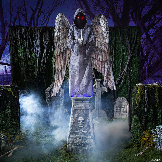 96" Cemetery Angel Animated Halloween Prop | USA Decoration®