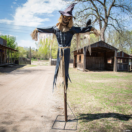 96" Staked Scarecrow Animated Halloween Prop | USA Decoration®
