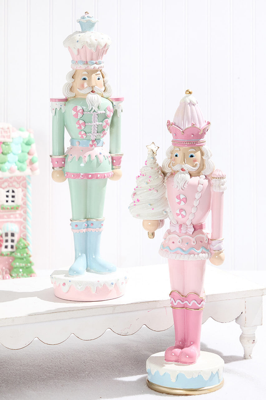 18" Resin Dessert Toy Soldier Whimsical Holiday Decoration