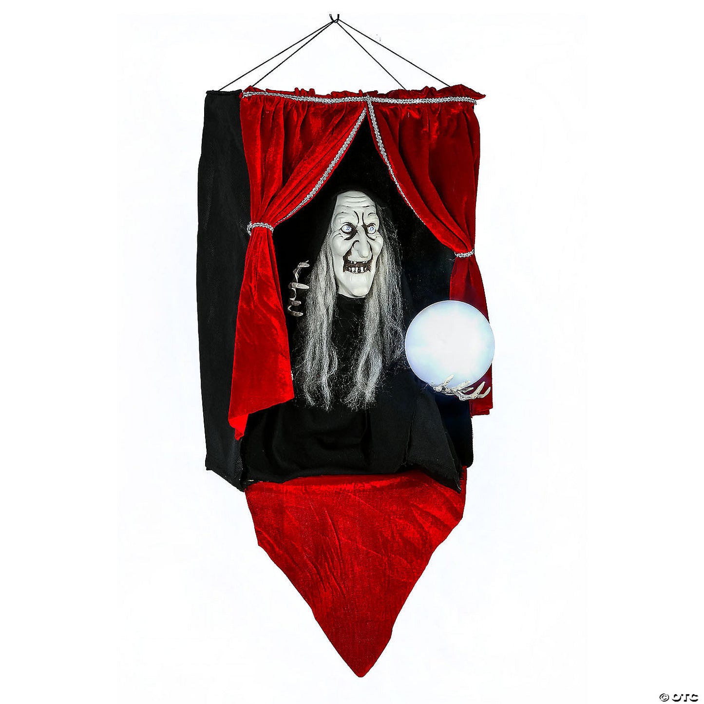 National Tree Company 28 in. Animated Halloween Fortune Teller, Sound Activated | USA Decoration®