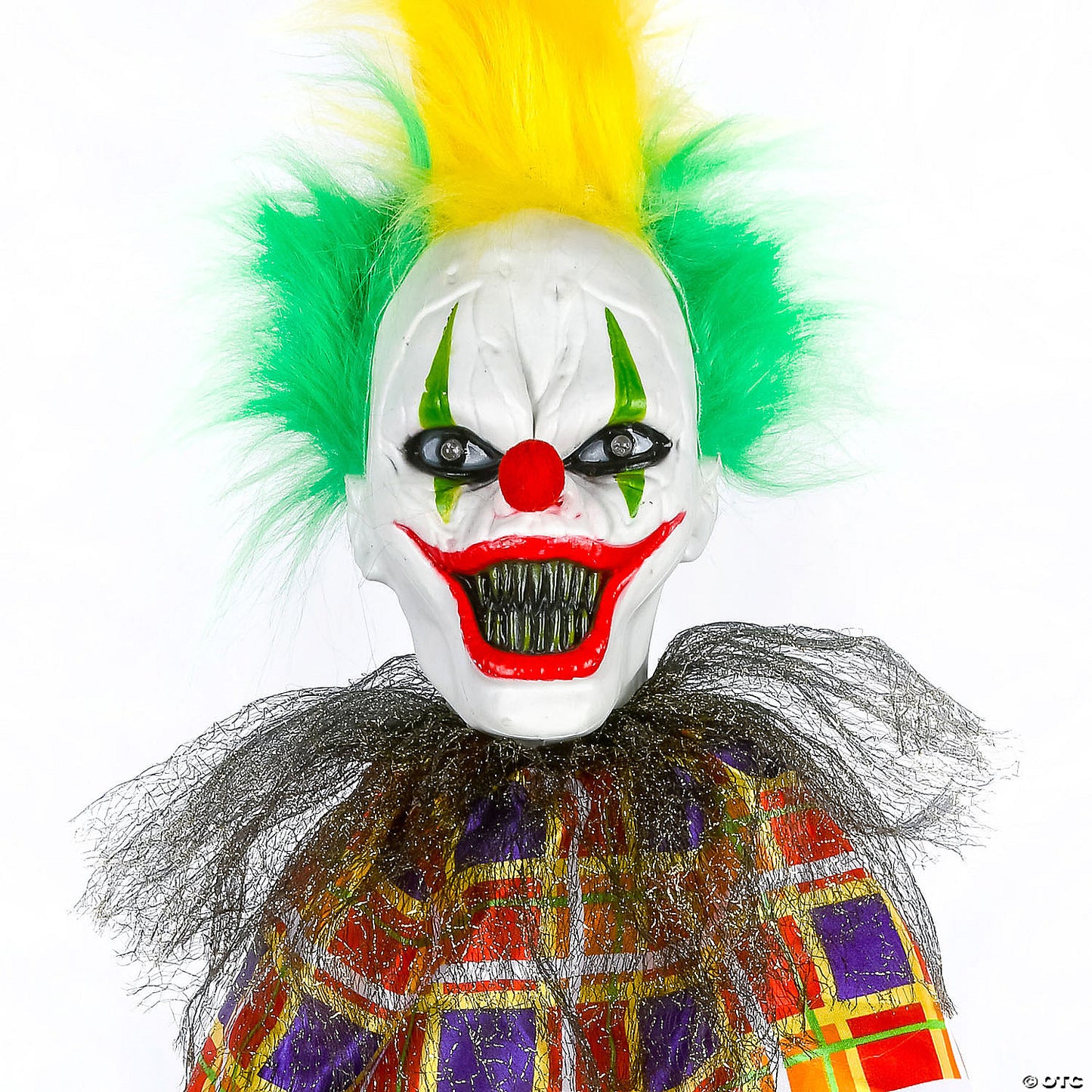 National Tree Company 39 in. Hanging Animated Halloween Clown, Sound Activated | USA Decoration®