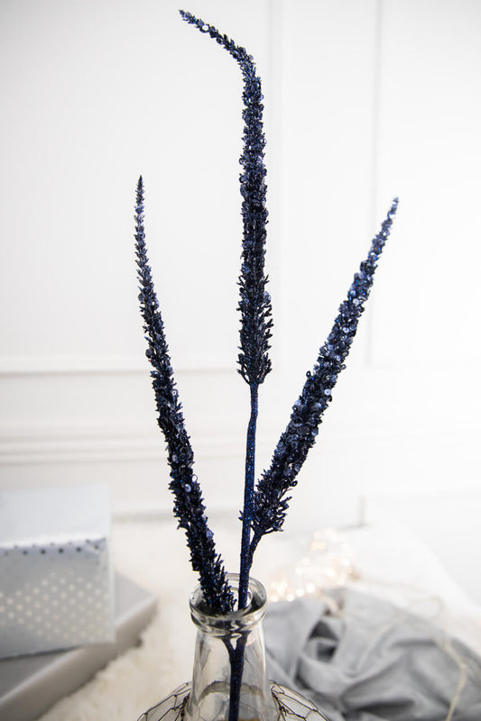 34? Triple Glitter & Sequin Millet Spray Sparkling Holiday Accent