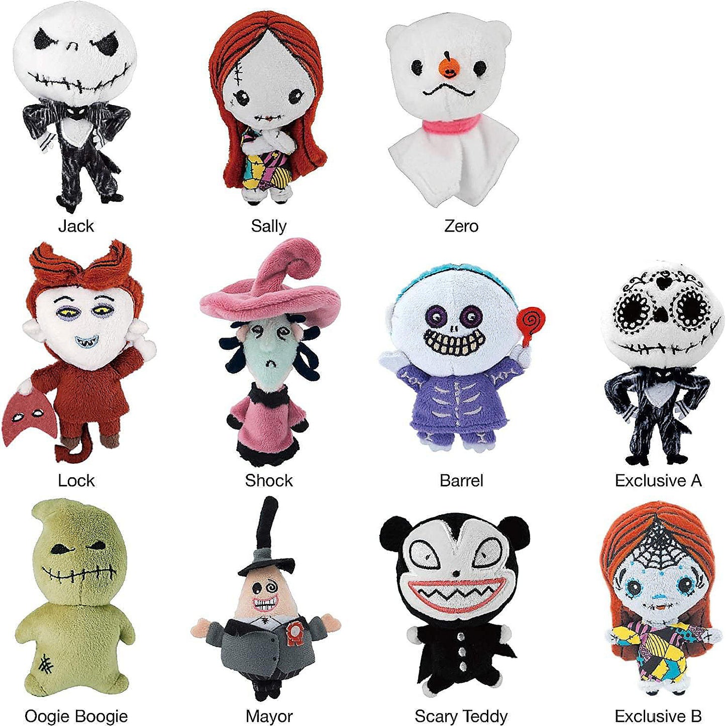 Nightmare Before Christmas Blind Bag Plush Bag Clip One Random | USA Decoration®