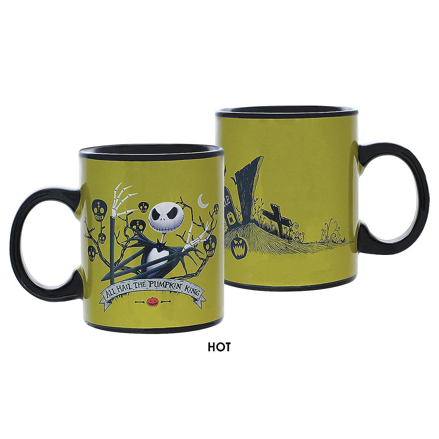 Nightmare Before Christmas Jack Skellington All Hail King Jack 11oz Heat Reveal Mug | USA Decoration®