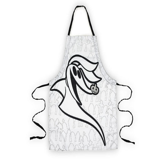 Nightmare Before Christmas Zero Apron - Kitchen Accessory - White & Black Ties | USA Decoration®