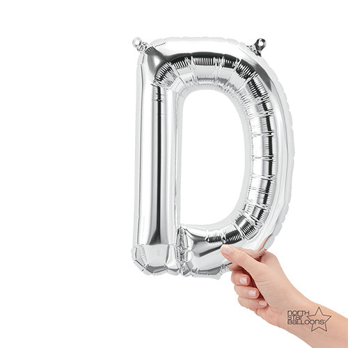 16 inch LETTER D - NORTHSTAR - SILVER (AIR-FILL ONLY) | USA Decoration®