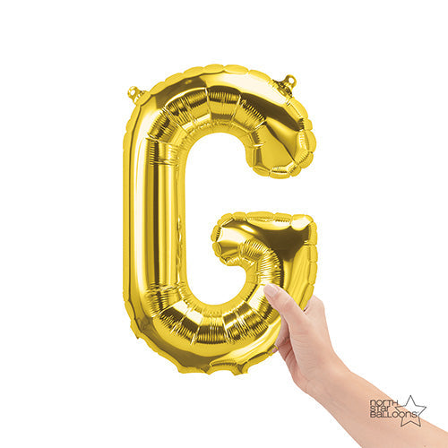 16 Inch Letter G | Northstar Gold Balloon | Party Decoration | Air-Filled Balloon