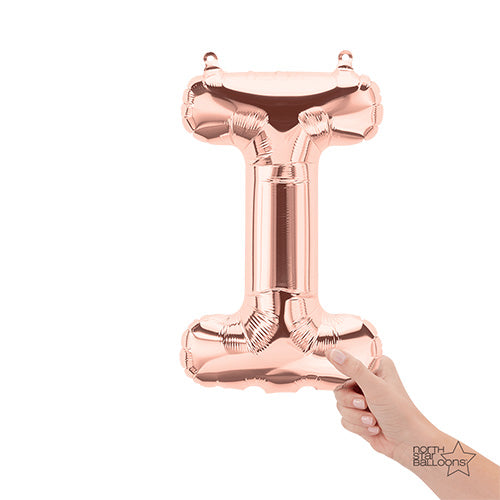 16 Inch Letter J | Northstar Rose Gold Air-Fill Balloon | USA Decoration®