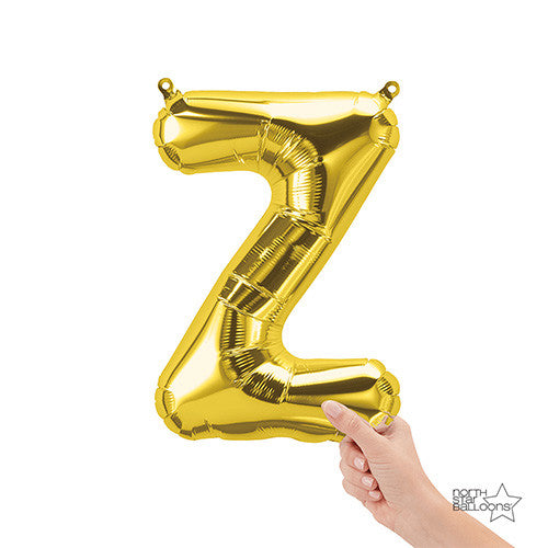 16 inch LETTER Z - NORTHSTAR - GOLD (AIR-FILL ONLY) | USA Decoration®