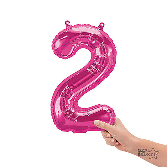 16 inch NUMBER 2 - NORTHSTAR - MAGENTA (AIR -FILL ONLY) | USA Decoration®