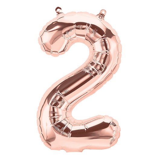 16 inch NUMBER 2 - NORTHSTAR - ROSE GOLD (AIR -FILL ONLY) | USA Decoration®