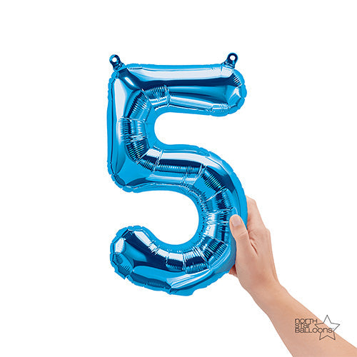16 inch NUMBER 5 - NORTHSTAR - BLUE (AIR -FILL ONLY) | USA Decoration®