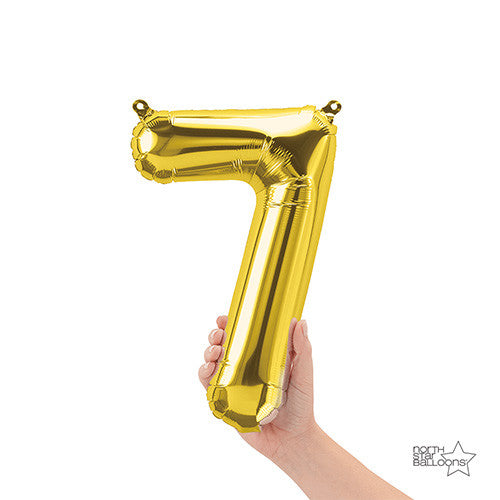 16 inch NUMBER 7 - NORTHSTAR - GOLD (AIR -FILL ONLY) | USA Decoration®