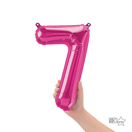 16 inch NUMBER 7 - NORTHSTAR - MAGENTA (AIR -FILL ONLY) | USA Decoration®