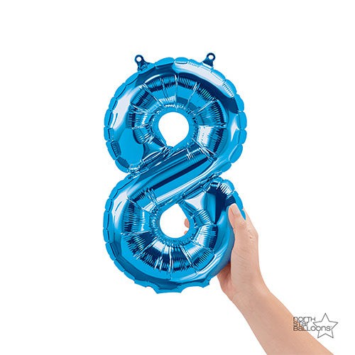 16 inch NUMBER 8 - NORTHSTAR - BLUE (AIR -FILL ONLY) | USA Decoration®