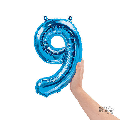 16 inch NUMBER 9 - NORTHSTAR - BLUE (AIR -FILL ONLY) | USA Decoration®