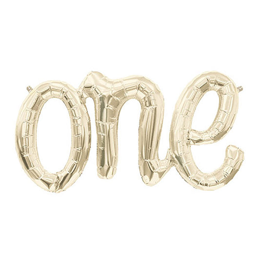 30 inch ONE SCRIPT - WHITE GOLD (AIR-FILL ONLY) | USA Decoration®