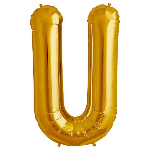 34 inch LETTER U - NORTHSTAR - GOLD | USA Decoration®