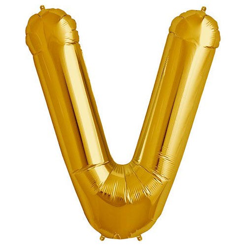 34 inch LETTER V - NORTHSTAR - GOLD | USA Decoration®