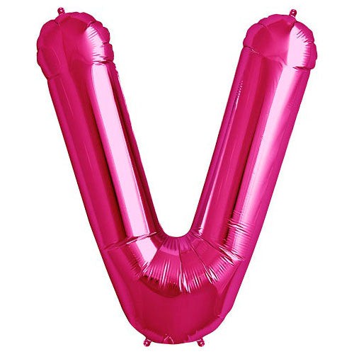 34 inch LETTER V - NORTHSTAR - MAGENTA | USA Decoration®