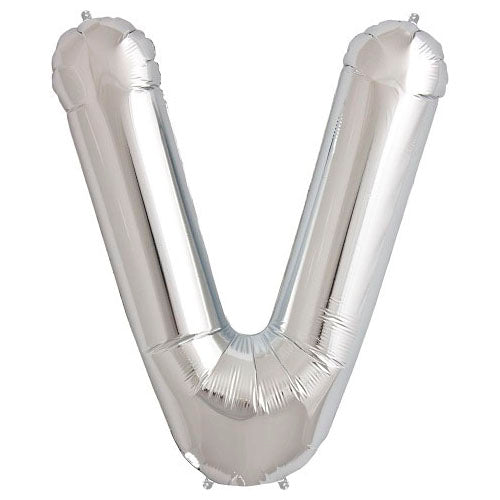 34 inch LETTER V - NORTHSTAR - SILVER | USA Decoration®