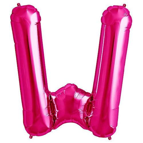 34 inch LETTER W - NORTHSTAR - MAGENTA | USA Decoration®