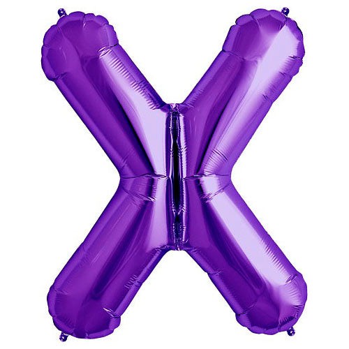 34 inch LETTER X - NORTHSTAR - PURPLE | USA Decoration®