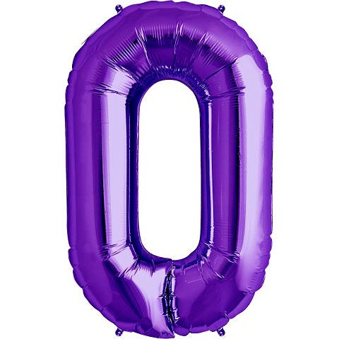 34 inch NUMBER 0 - NORTHSTAR - PURPLE | USA Decoration®