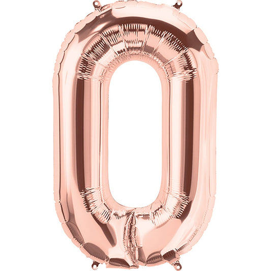 34 inch NUMBER 0 - NORTHSTAR - ROSE GOLD | USA Decoration®