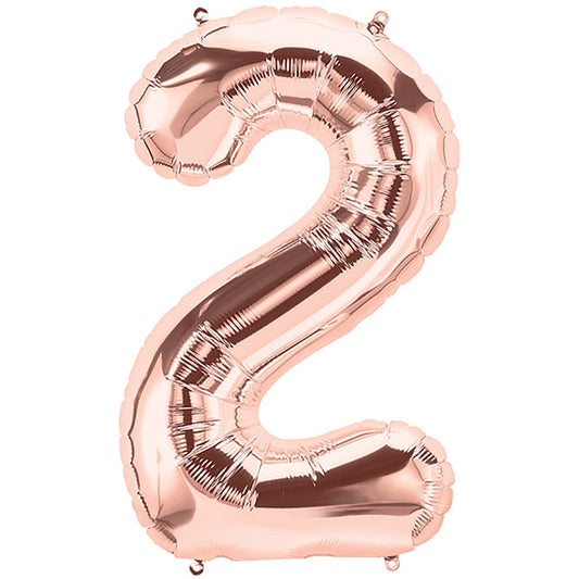 34 inch NUMBER 2 - NORTHSTAR - ROSE GOLD | USA Decoration®