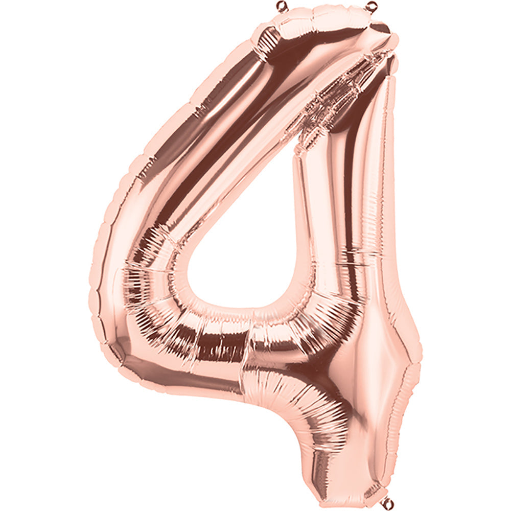 34 inch NUMBER 4 - NORTHSTAR - ROSE GOLD | USA Decoration®