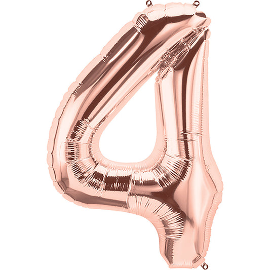 34 inch NUMBER 4 - NORTHSTAR - ROSE GOLD | USA Decoration®