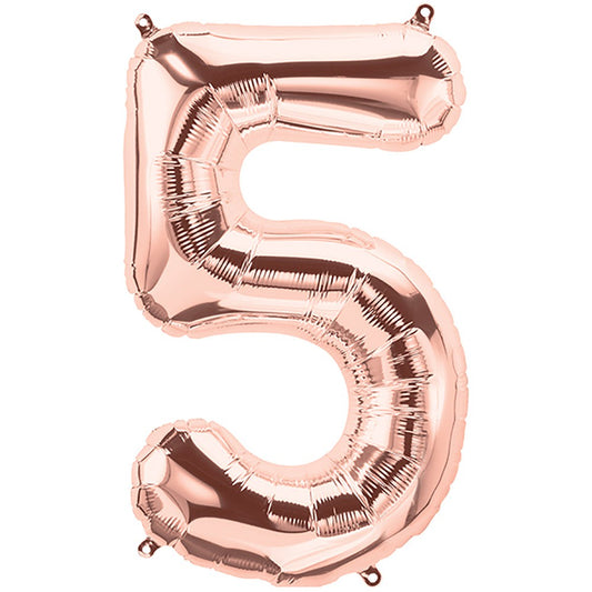 34 inch NUMBER 5 - NORTHSTAR - ROSE GOLD | USA Decoration®
