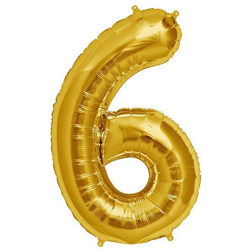 34 inch NUMBER 6 - NORTHSTAR - GOLD | USA Decoration®