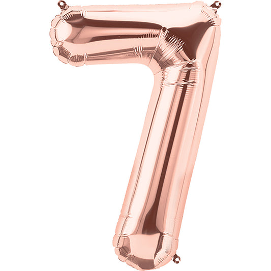 34 inch NUMBER 7 - NORTHSTAR - ROSE GOLD | USA Decoration®
