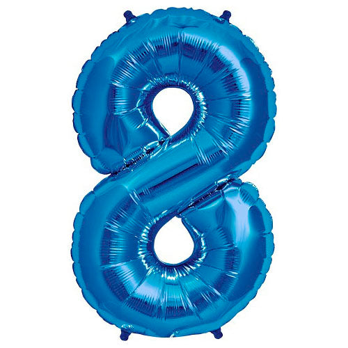 34 inch NUMBER 8 - NORTHSTAR - BLUE | USA Decoration®