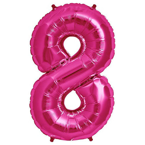 34 inch NUMBER 8 - NORTHSTAR - MAGENTA | USA Decoration®