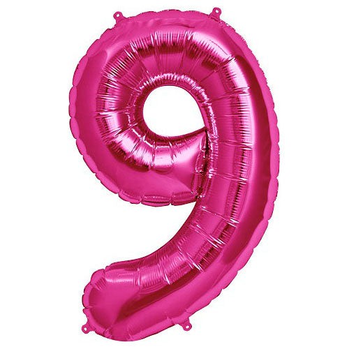 34 inch NUMBER 9 - NORTHSTAR - MAGENTA | USA Decoration®
