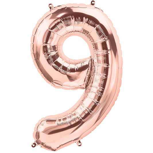 34 inch NUMBER 9 - NORTHSTAR - ROSE GOLD | USA Decoration®