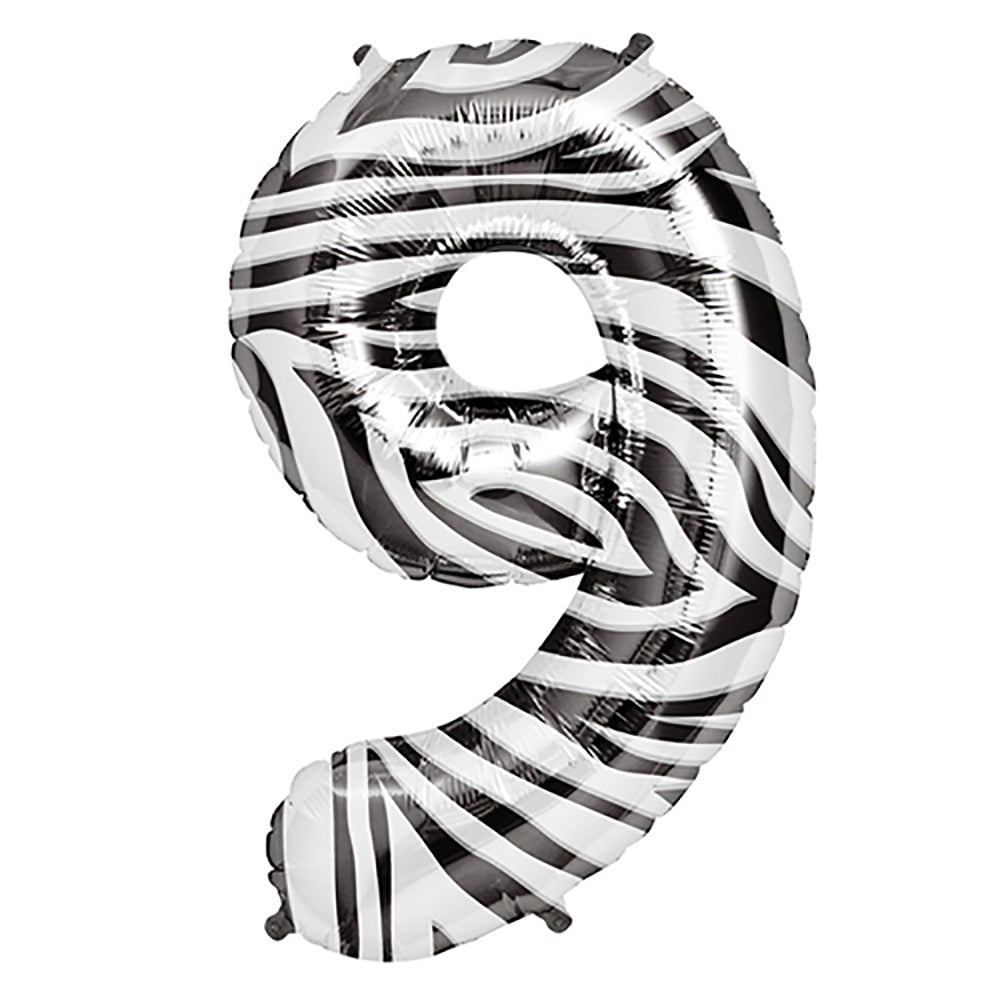 34 inch NUMBER 9 - NORTHSTAR - ZEBRA | USA Decoration®