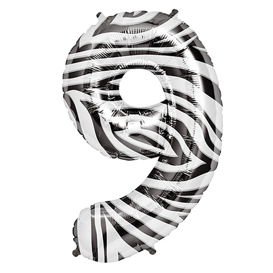 34 inch NUMBER 9 - NORTHSTAR - ZEBRA | USA Decoration®