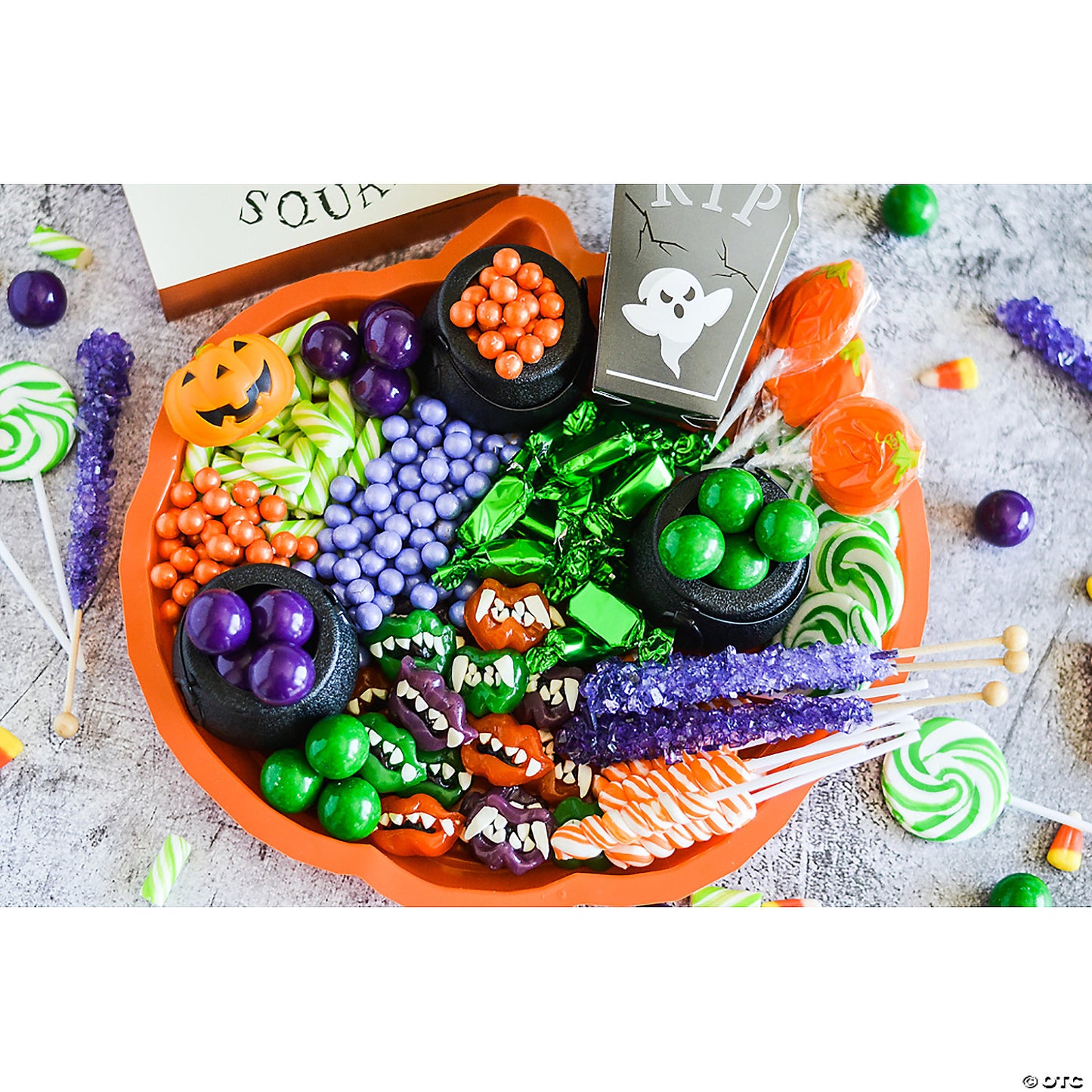 Orange Mini Twisty Lollipops - 24 Pc. | USA Decoration®