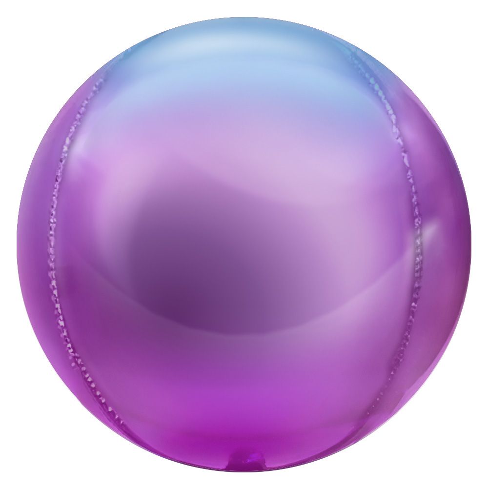 3D SPHERE - SATIN OMBRE PINK & BLUE | USA Decoration®